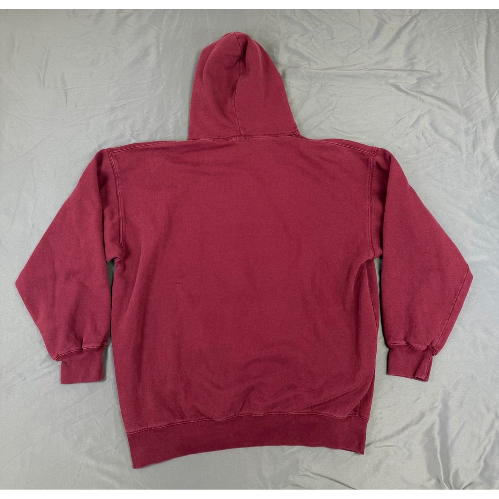 John Galt Brandy Melville Christy Boston Oversized Hoodie Burgundy Maroon 1Size - Picture 6 of 8
